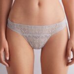 Underwear CA Intimissimi Women Lace Brazilian Briefs 347J-Ice Grey DD6R6T857
