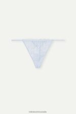 Underwear CA Intimissimi Women Lace Thong with Side Straps 220J-Airy Blue DD6R6T979 - Image 5