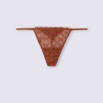 Underwear CA Intimissimi Women Lace Thong with Side Straps 332J-Light Cinnamon DD6R6T913