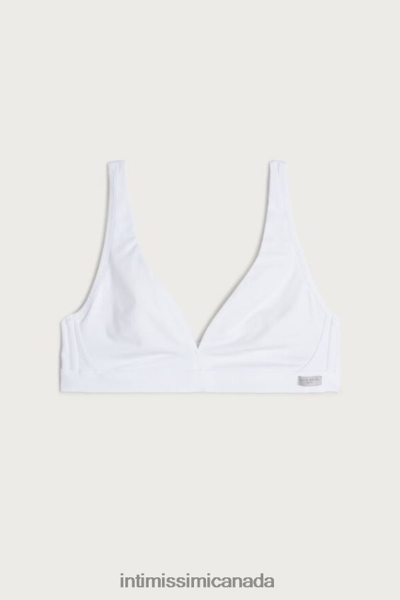Underwear CA Intimissimi Women Lara Cotton Triangle Bra 001-White DD6R6T806 - Image 6