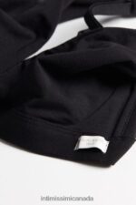 Underwear CA Intimissimi Women Lara Cotton Triangle Bra 019-Black DD6R6T805 - Image 7