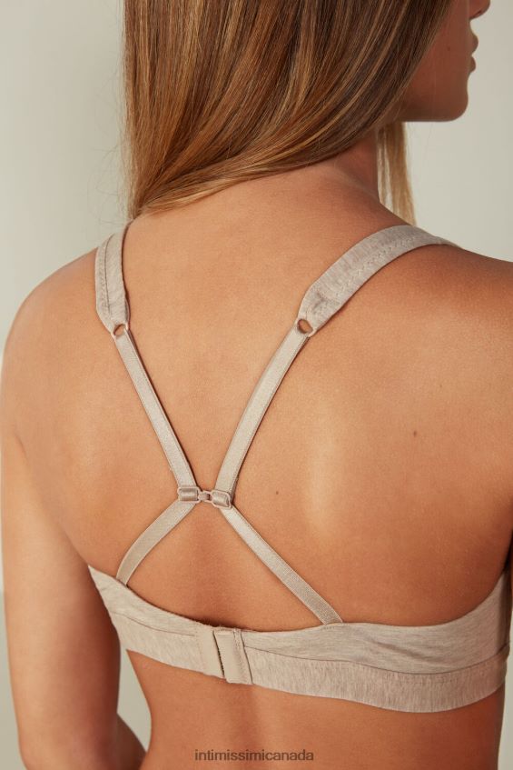 Underwear CA Intimissimi Women Lara Cotton Triangle Bra 112I-Natural Blend DD6R6T787 - Image 4