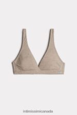 Underwear CA Intimissimi Women Lara Cotton Triangle Bra 112I-Natural Blend DD6R6T787 - Image 6