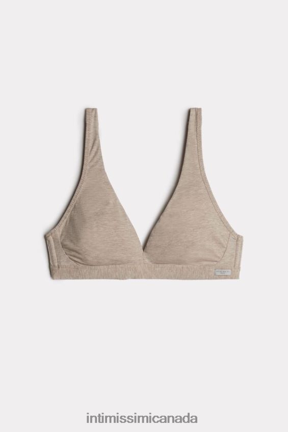 Underwear CA Intimissimi Women Lara Cotton Triangle Bra 112I-Natural Blend DD6R6T787 - Image 6