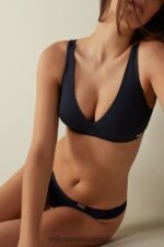 Underwear CA Intimissimi Women Lara Cotton Triangle Bra 1467-Intense Blue DD6R6T706 - Image 2