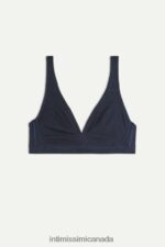 Underwear CA Intimissimi Women Lara Cotton Triangle Bra 1467-Intense Blue DD6R6T706 - Image 6