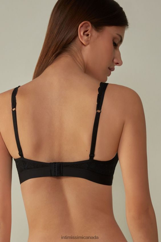 Underwear CA Intimissimi Women Lara Lace Triangle Bra 019-Black DD6R6T670 - Image 5