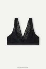 Underwear CA Intimissimi Women Lara Lace Triangle Bra 019-Black DD6R6T670 - Image 6