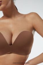 Underwear CA Intimissimi Women Laura Microfibre Bandeau Bra 502I-Dark Beige DD6R6T770 - Image 2
