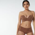 Underwear CA Intimissimi Women Laura Microfibre Bandeau Bra 502I-Dark Beige DD6R6T770