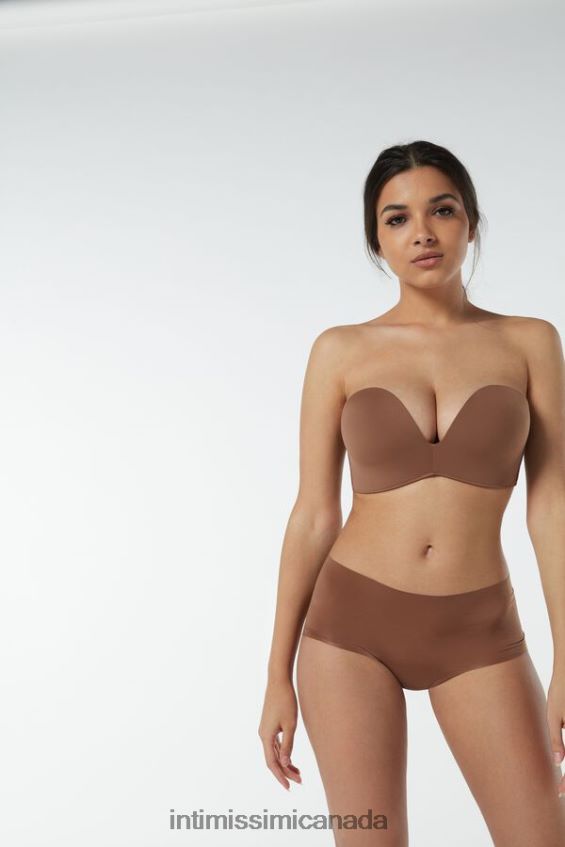 Underwear CA Intimissimi Women Laura Microfibre Bandeau Bra 502I-Dark Beige DD6R6T770 - Image 1