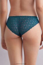 Underwear CA Intimissimi Women Low-Rise Lace Briefs 346J-Teal Blue DD6R6T863 - Image 4