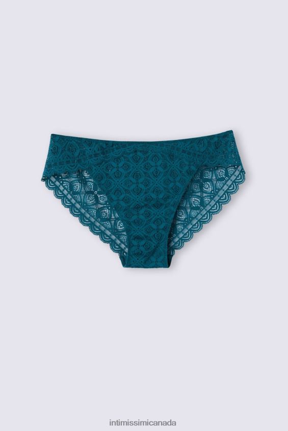 Underwear CA Intimissimi Women Low-Rise Lace Briefs 346J-Teal Blue DD6R6T863 - Image 5