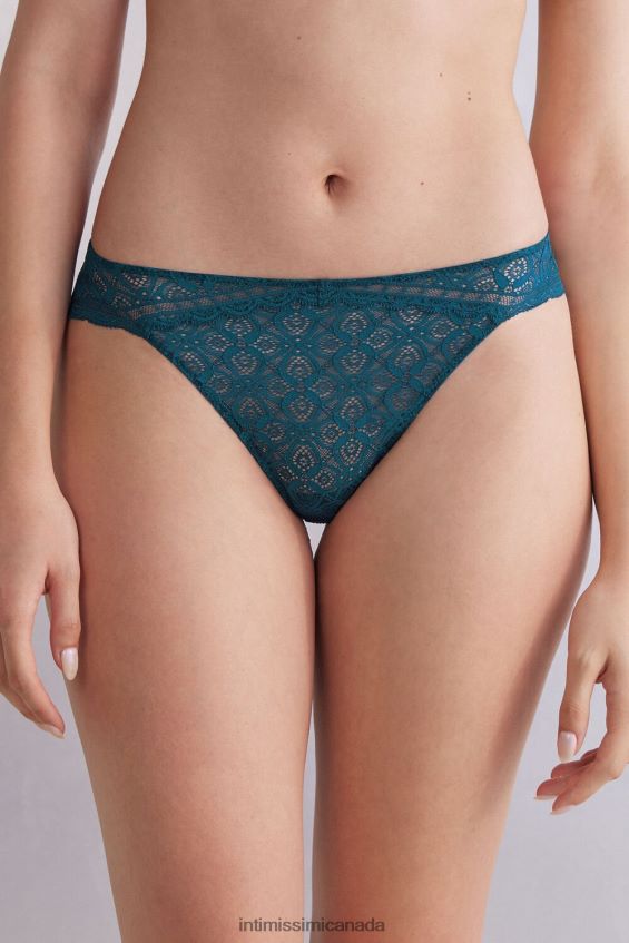 Underwear CA Intimissimi Women Low-Rise Lace Briefs 346J-Teal Blue DD6R6T863 - Image 1