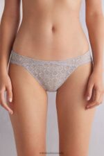 Underwear CA Intimissimi Women Low-Rise Lace Briefs 347J-Ice Grey DD6R6T859