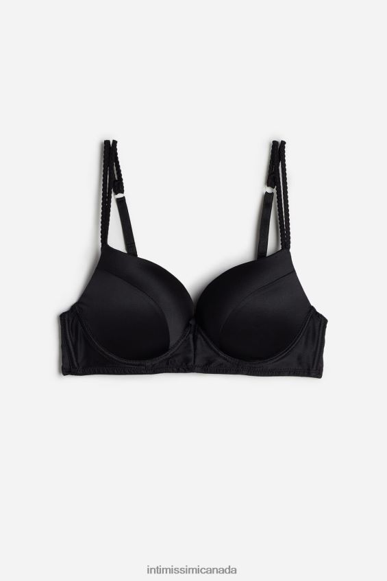 Underwear CA Intimissimi Women Mia Silk Super Push-Up Bra 019-Black DD6R6T796 - Image 6