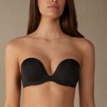 Underwear CA Intimissimi Women Monica Ultralight Microfibre Bandeau Bra 019-Black DD6R6T734
