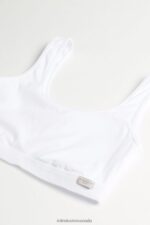 Underwear CA Intimissimi Women Natural Cotton Bra 001-White DD6R6T748 - Image 7