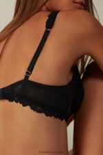 Underwear CA Intimissimi Women Pretty Flowers Sofia Balconette Bra 019-Black DD6R6T685 - Image 3