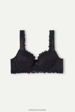Underwear CA Intimissimi Women Pretty Flowers Sofia Balconette Bra 019-Black DD6R6T685 - Image 6