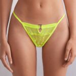 Underwear CA Intimissimi Women Pure Joy Thong with Side Straps 335J-Bright Yellow DD6R6T872