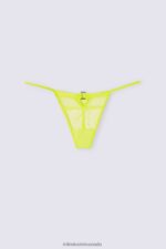 Underwear CA Intimissimi Women Pure Joy Thong with Side Straps 335J-Bright Yellow DD6R6T872 - Image 5