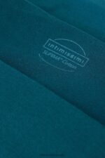 Underwear CA Intimissimi Women Raw-Cut Cotton Briefs 346J-Teal Blue DD6R6T899 - Image 6