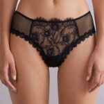 Underwear CA Intimissimi Women Sensual Flowers French Knickers 019-Black DD6R6T846