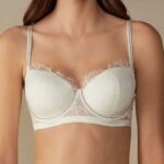 Underwear CA Intimissimi Women Shine High Like Stars Sofia Balconette Bra 2127-Powder White DD6R6T629