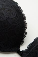 Underwear CA Intimissimi Women Silvia Lace Push-Up Bra 019-Black DD6R6T616 - Image 6