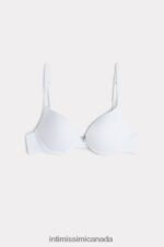 Underwear CA Intimissimi Women Simona Microfibre Super Push-Up Bra 001-White DD6R6T818 - Image 5