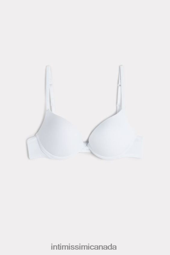 Underwear CA Intimissimi Women Simona Microfibre Super Push-Up Bra 001-White DD6R6T818 - Image 5