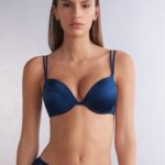 Underwear CA Intimissimi Women Simona Silk Super Push-Up Bra 1467-Intense Blue DD6R6T488