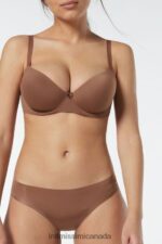 Underwear CA Intimissimi Women Sofia Microfibre Padded Balconette Bra 502I-Dark Beige DD6R6T768