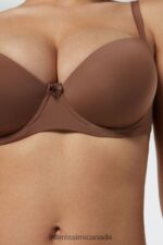 Underwear CA Intimissimi Women Sofia Microfibre Padded Balconette Bra 502I-Dark Beige DD6R6T768 - Image 3