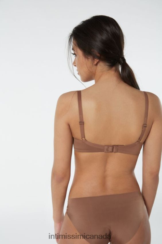 Underwear CA Intimissimi Women Sofia Microfibre Padded Balconette Bra 502I-Dark Beige DD6R6T768 - Image 4