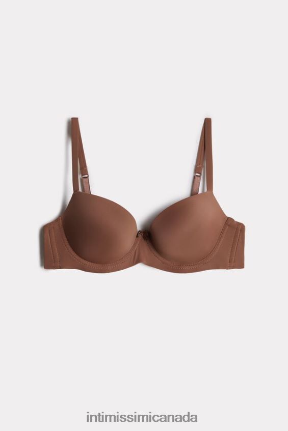 Underwear CA Intimissimi Women Sofia Microfibre Padded Balconette Bra 502I-Dark Beige DD6R6T768 - Image 5