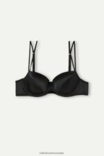 Underwear CA Intimissimi Women Sofia Silk Balconette Bra 019-Black DD6R6T628 - Image 5