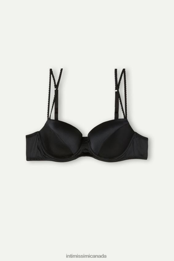 Underwear CA Intimissimi Women Sofia Silk Balconette Bra 019-Black DD6R6T628 - Image 5