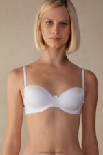 Underwear CA Intimissimi Women Sofia Ultralight Microfibre Balconette Bra 001-White DD6R6T648