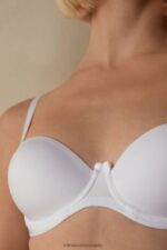 Underwear CA Intimissimi Women Sofia Ultralight Microfibre Balconette Bra 001-White DD6R6T648 - Image 3