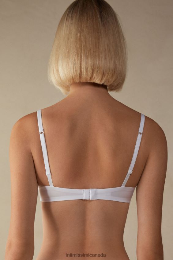 Underwear CA Intimissimi Women Sofia Ultralight Microfibre Balconette Bra 001-White DD6R6T648 - Image 4