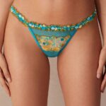 Underwear CA Intimissimi Women Summer Vibes Thong with Side Straps 236J-Summer Turquoise Blue DD6R6T929