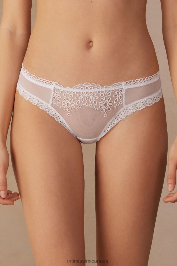 Underwear CA Intimissimi Women Timeless Simplicity Brazilian Briefs 001-White DD6R6T930 - Image 1
