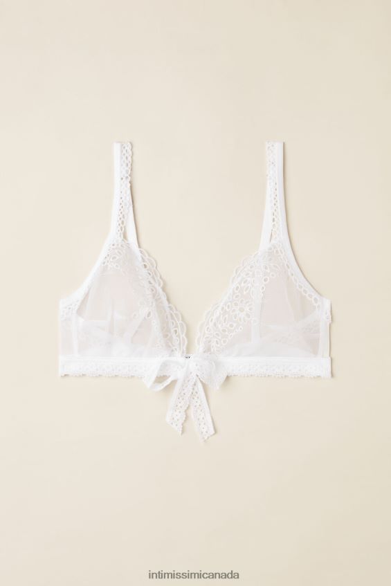 Underwear CA Intimissimi Women Timeless Simplicity Triangle Bra 001-White DD6R6T528 - Image 5