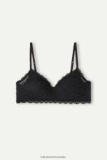 Underwear CA Intimissimi Women Tiziana Lace Triangle Bra 019-Black DD6R6T695 - Image 6