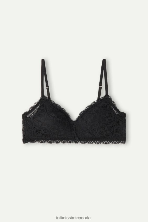 Underwear CA Intimissimi Women Tiziana Lace Triangle Bra 019-Black DD6R6T695 - Image 6