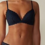 Underwear CA Intimissimi Women Tiziana Lace Triangle Bra 1467-Intense Blue DD6R6T717