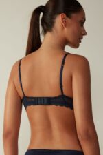 Underwear CA Intimissimi Women Tiziana Lace Triangle Bra 1467-Intense Blue DD6R6T717 - Image 5