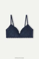 Underwear CA Intimissimi Women Tiziana Lace Triangle Bra 1467-Intense Blue DD6R6T717 - Image 6